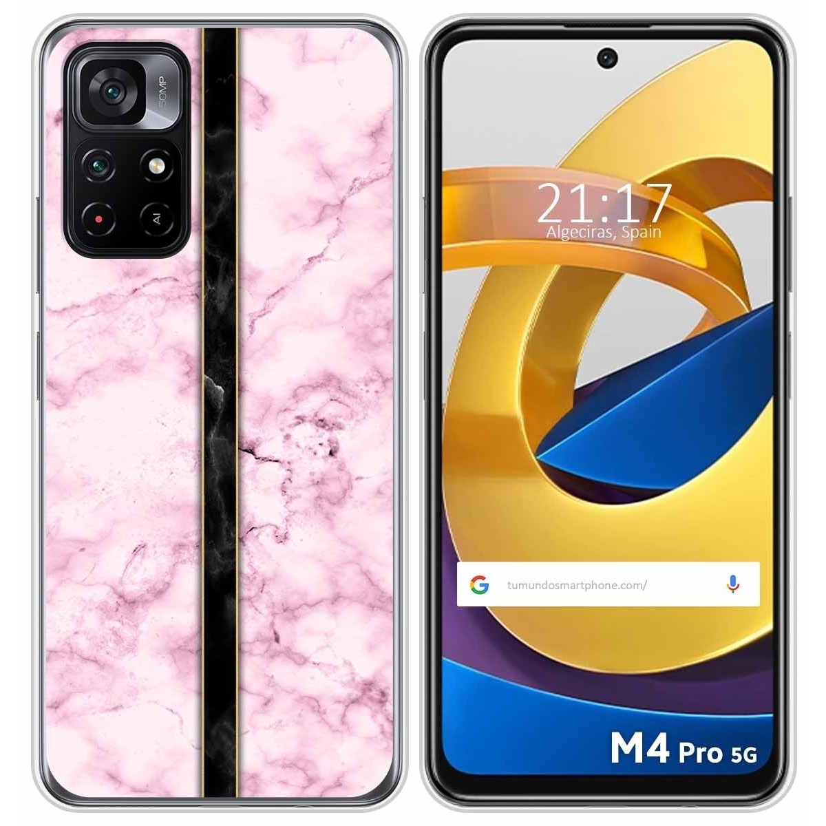 Funda Silicona para Xiaomi POCO M4 Pro 5G diseño Mármol 04 Dibujos