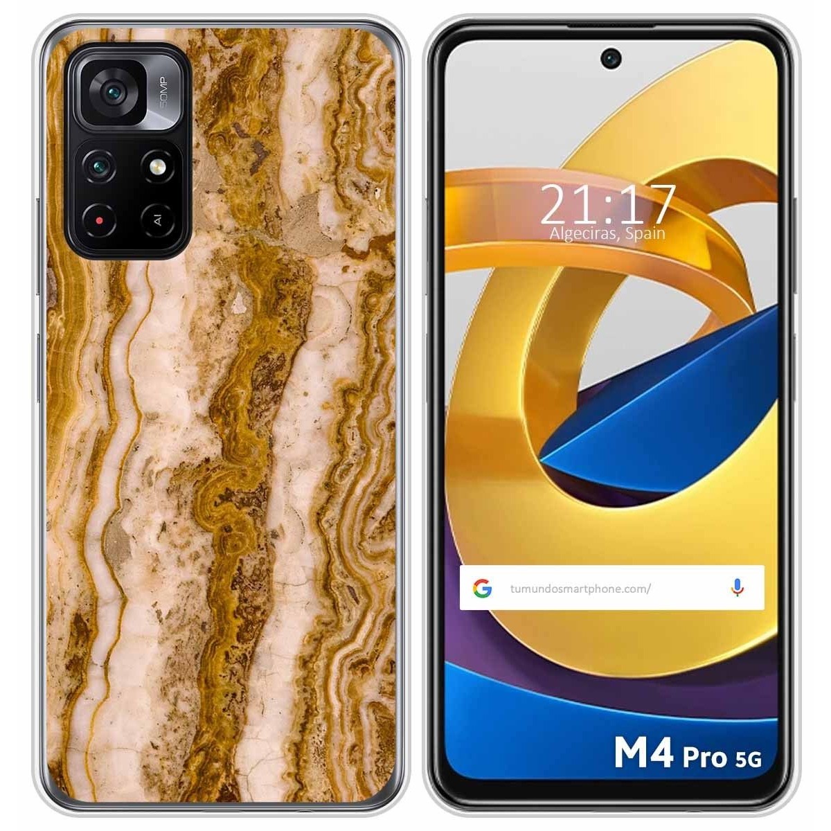 Funda Silicona para Xiaomi POCO M4 Pro 5G diseño Mármol 10 Dibujos
