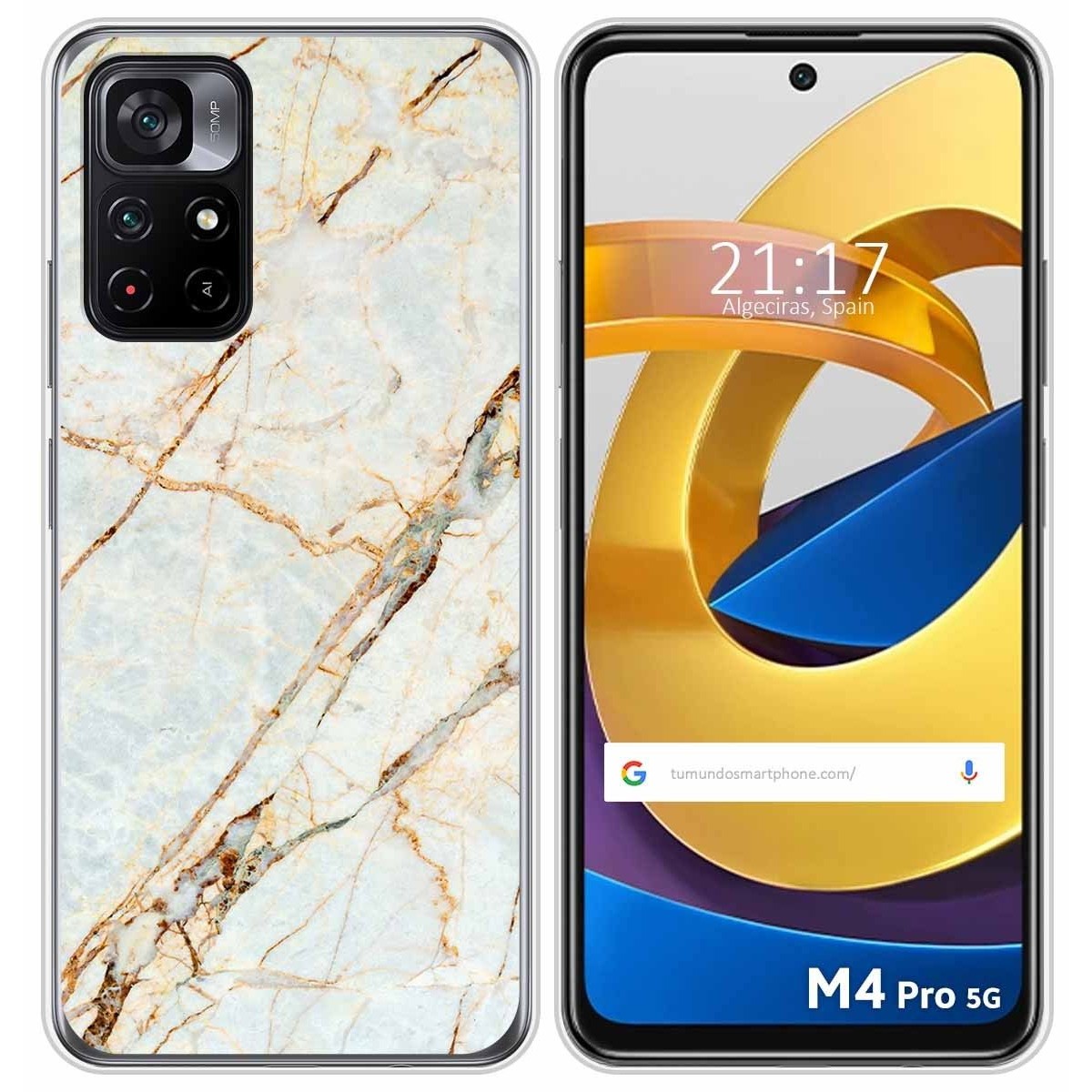 Funda Silicona para Xiaomi POCO M4 Pro 5G diseño Mármol 13 Dibujos