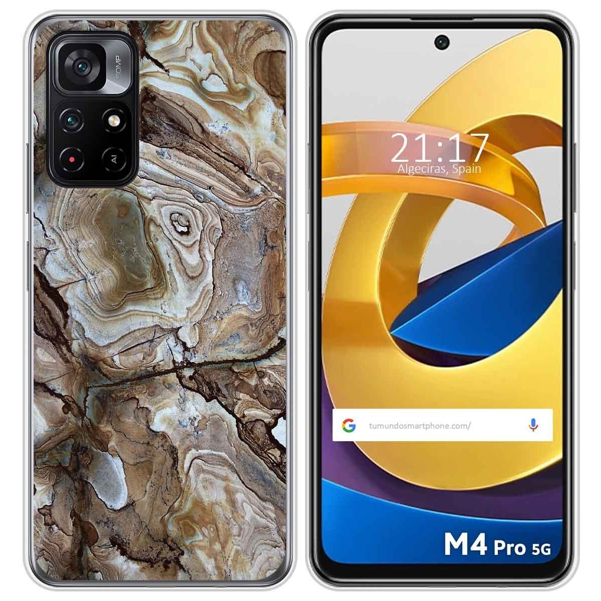 Funda Silicona para Xiaomi POCO M4 Pro 5G diseño Mármol 14 Dibujos