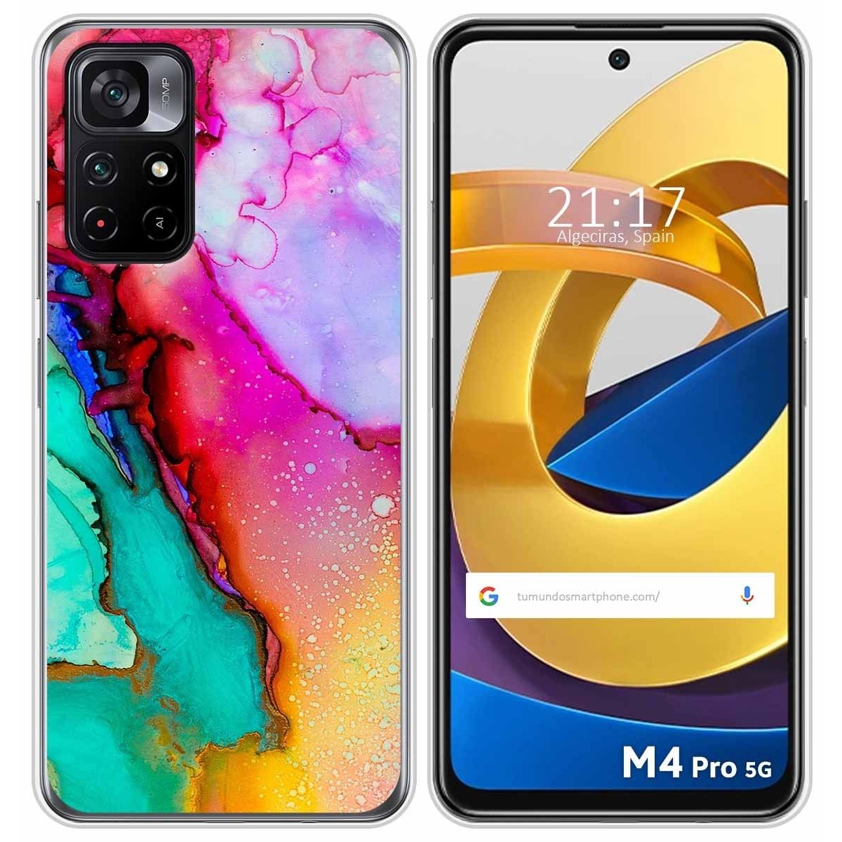 Funda Silicona para Xiaomi POCO M4 Pro 5G diseño Mármol 15 Dibujos