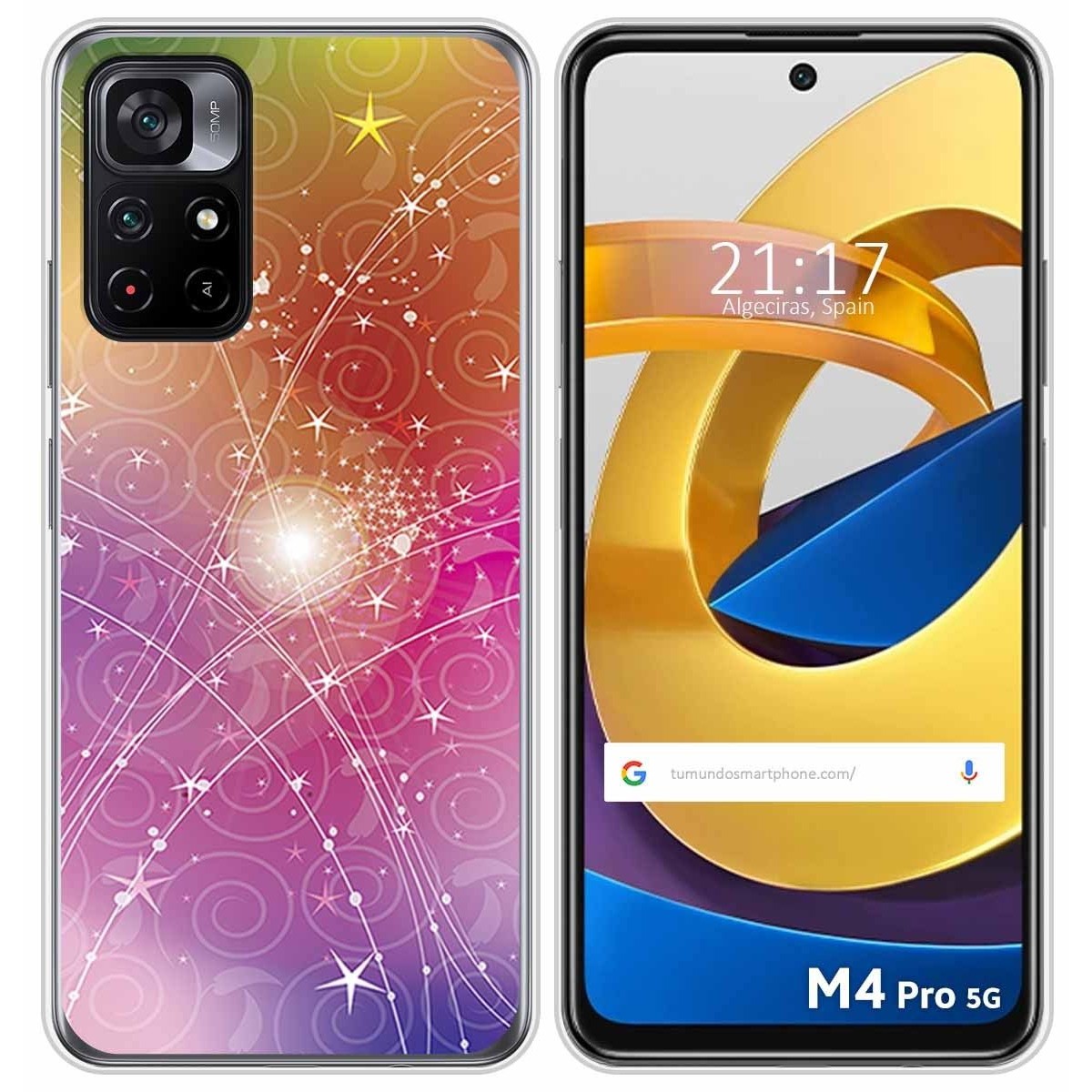 Funda Silicona para Xiaomi POCO M4 Pro 5G diseño Abstracto Dibujos