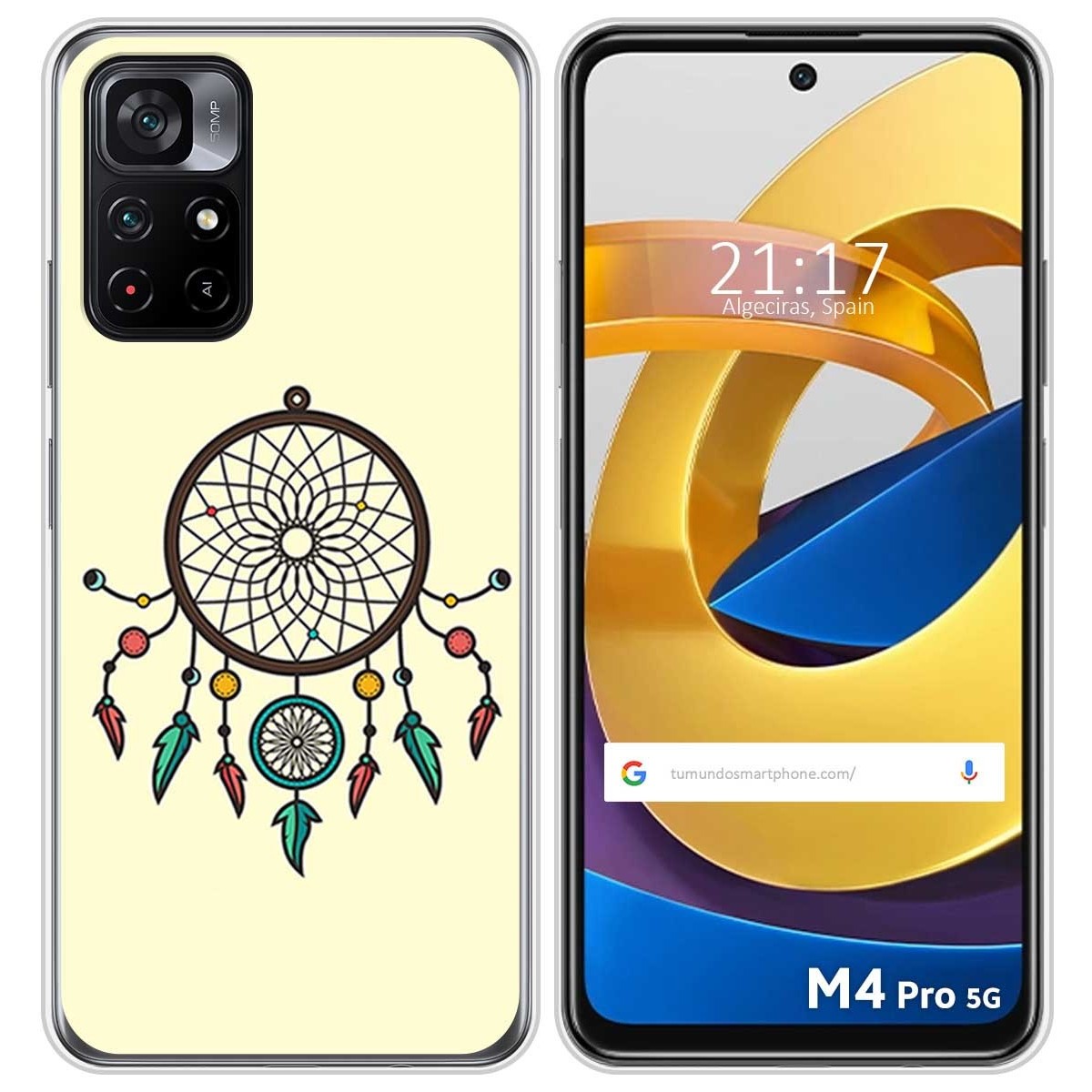 Funda Silicona para Xiaomi POCO M4 Pro 5G diseño Atrapasueños Dibujos