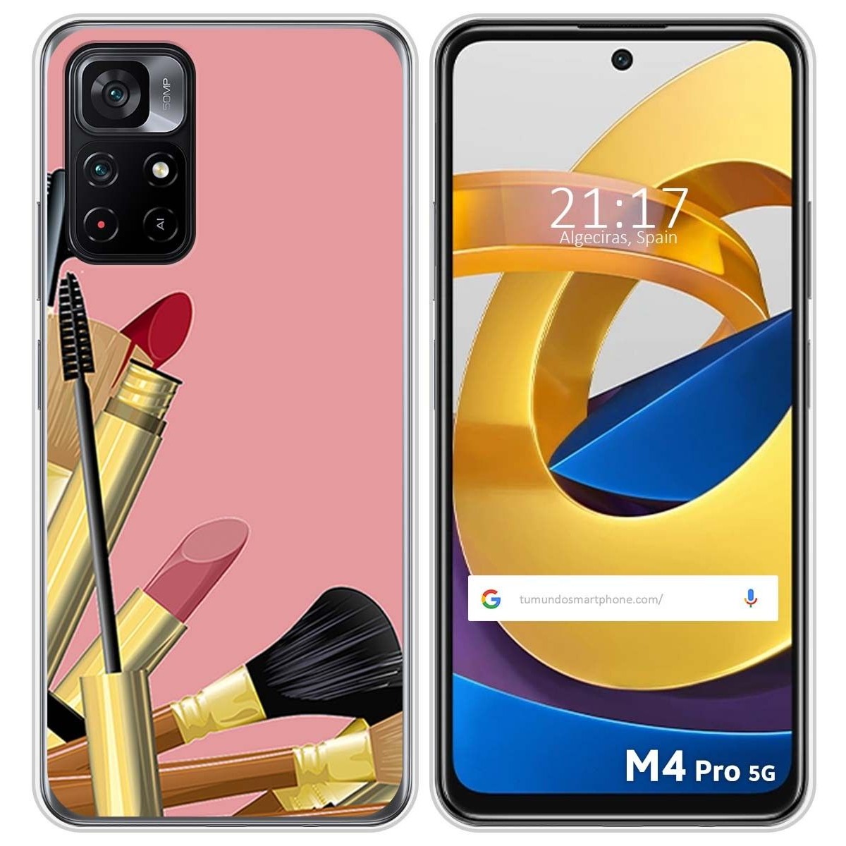 Funda Silicona para Xiaomi POCO M4 Pro 5G diseño Brochas Dibujos