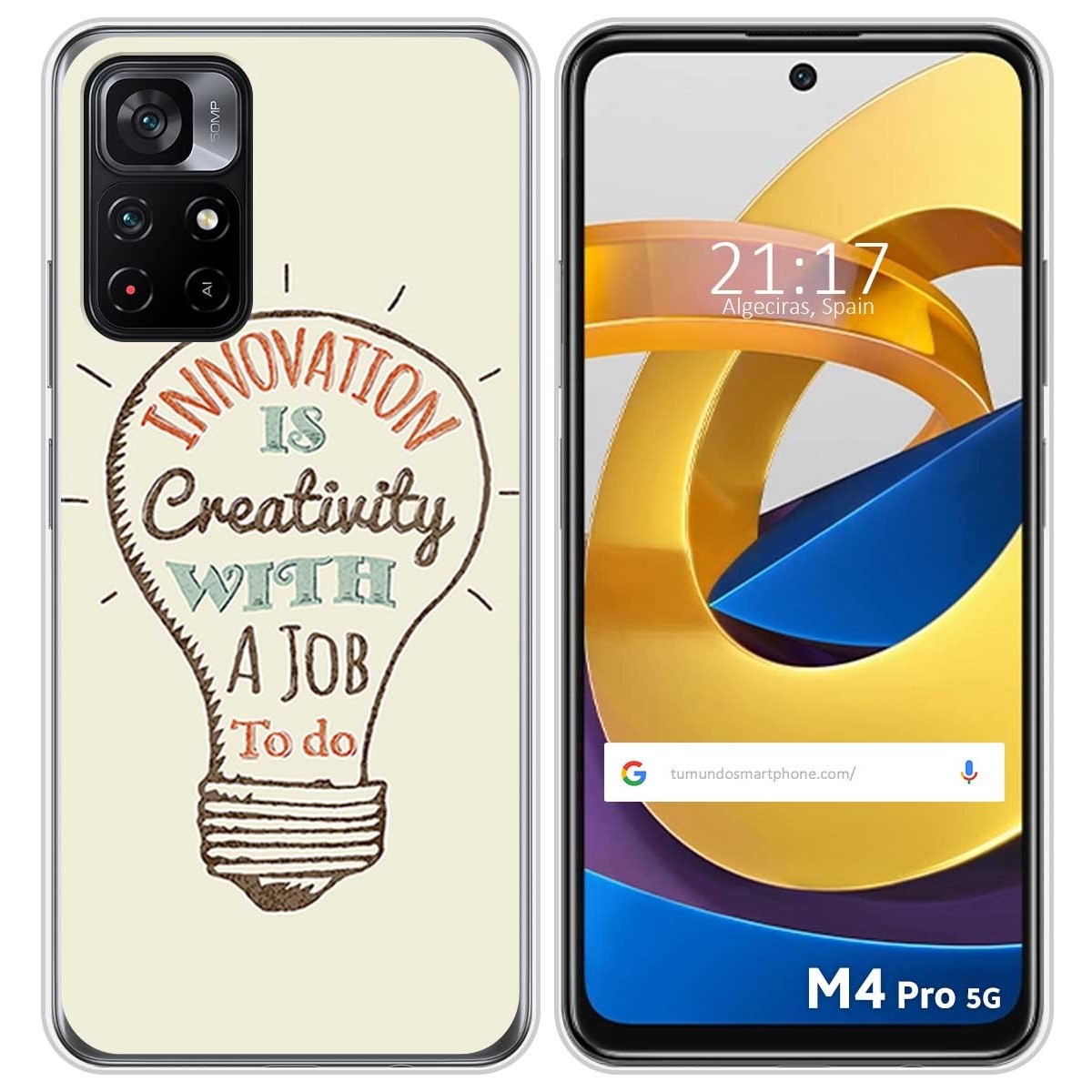 Funda Silicona para Xiaomi POCO M4 Pro 5G diseño Creativity Dibujos
