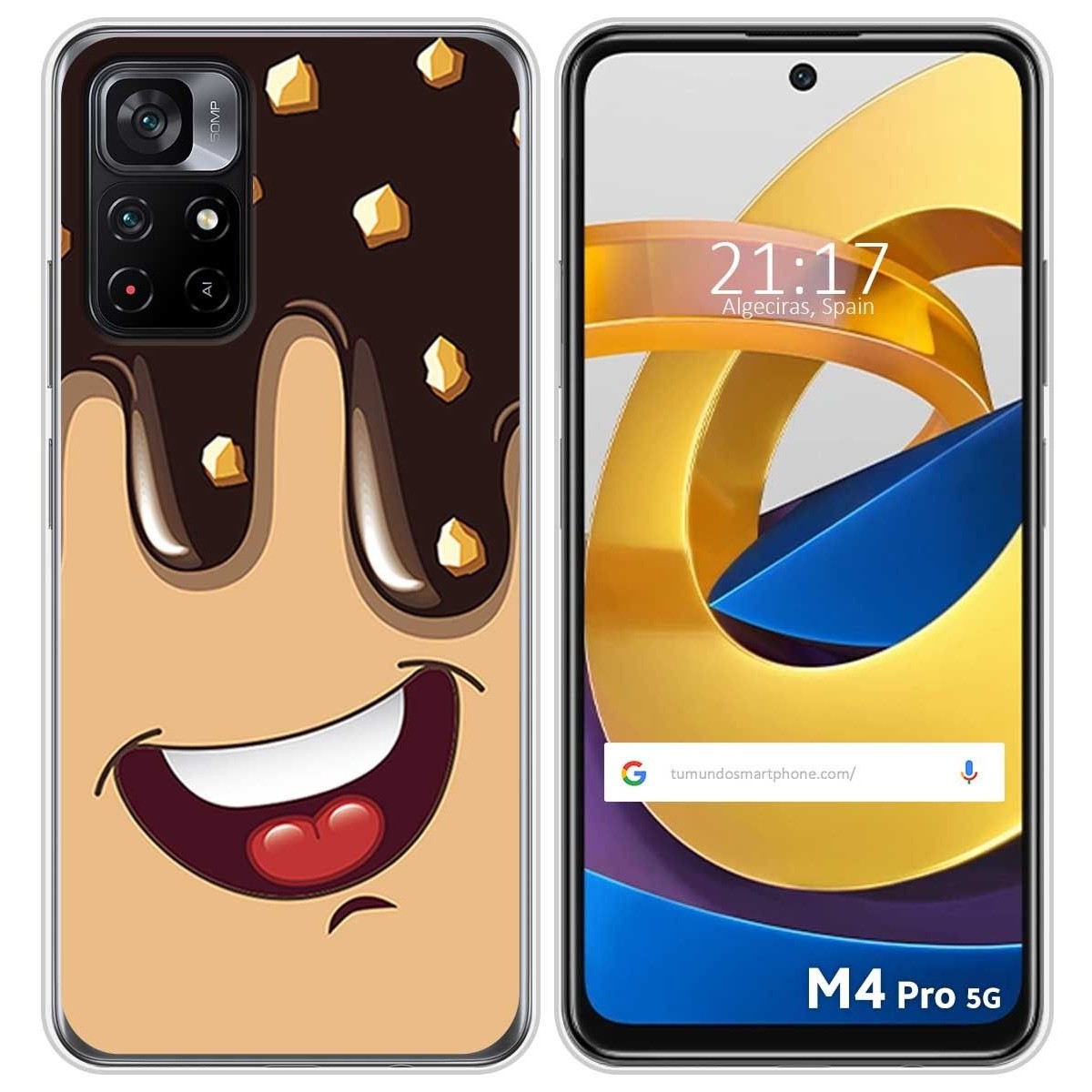 Funda Silicona para Xiaomi POCO M4 Pro 5G diseño Helado Chocolate Dibujos