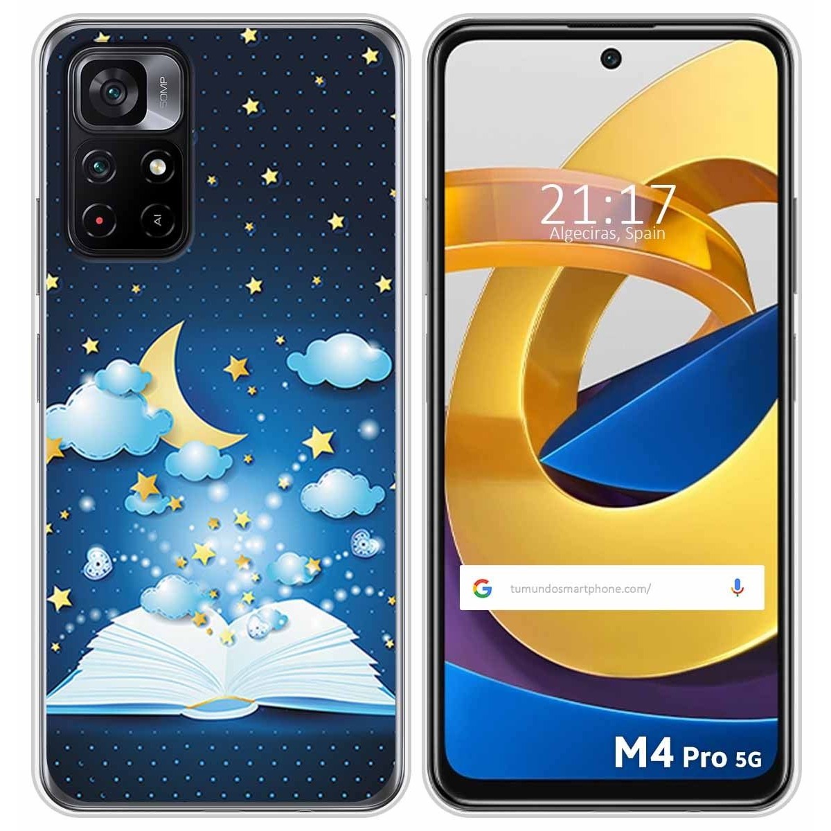 Funda Silicona para Xiaomi POCO M4 Pro 5G diseño Libro Cuentos Dibujos