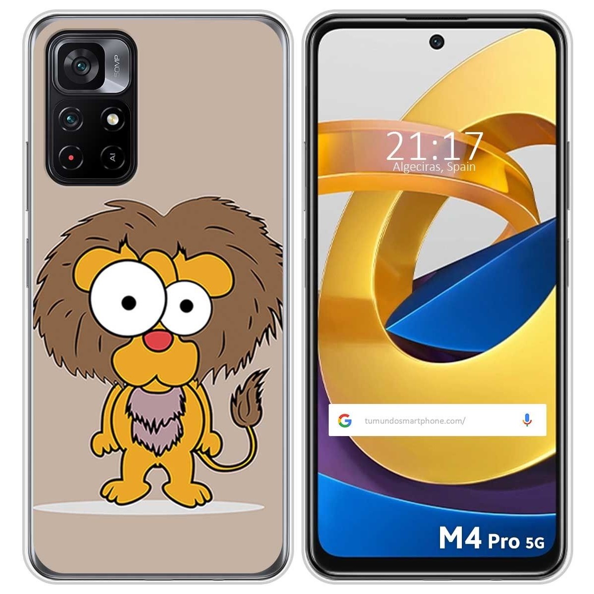 Funda Silicona para Xiaomi POCO M4 Pro 5G diseño Leon Dibujos