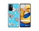 Funda Silicona para Xiaomi POCO M4 Pro 5G diseño Mariposas Dibujos