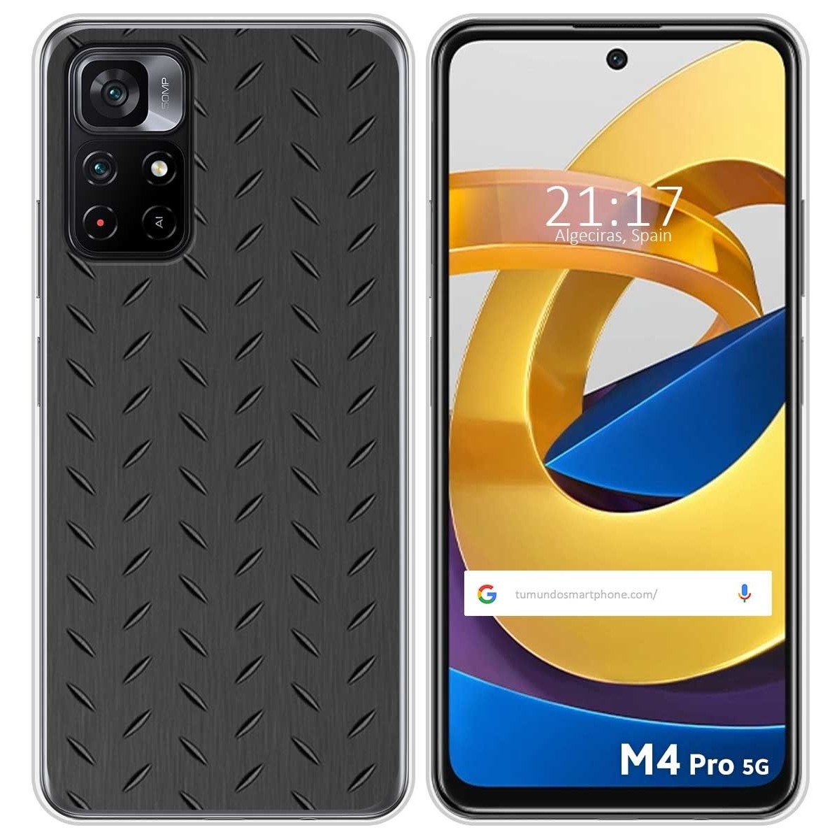 Funda Silicona para Xiaomi POCO M4 Pro 5G diseño Metal Dibujos