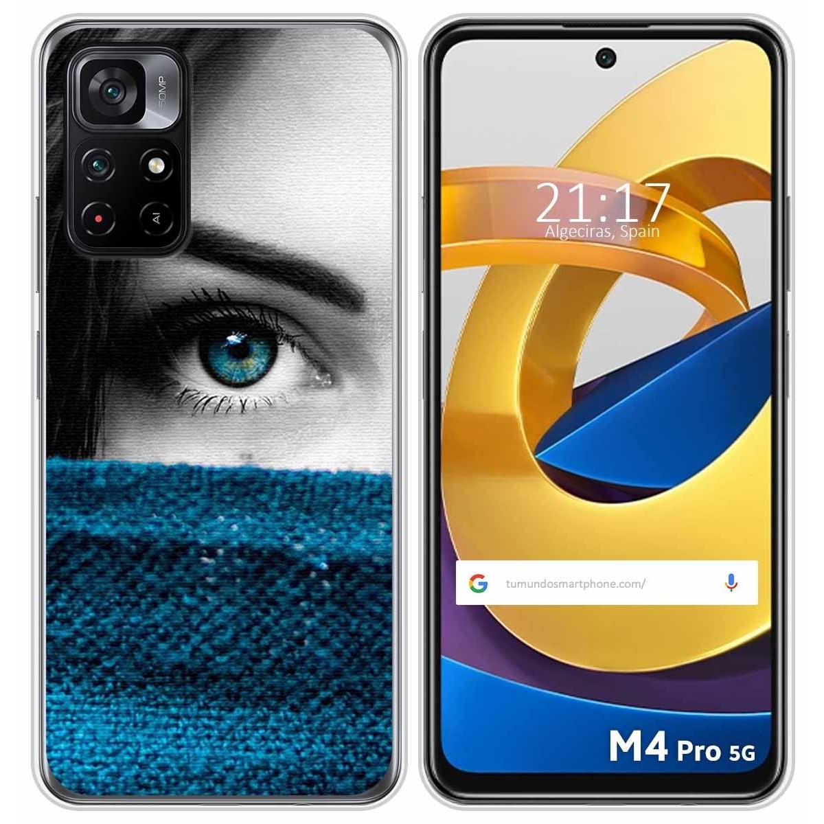 Funda Silicona para Xiaomi POCO M4 Pro 5G diseño Ojo Dibujos