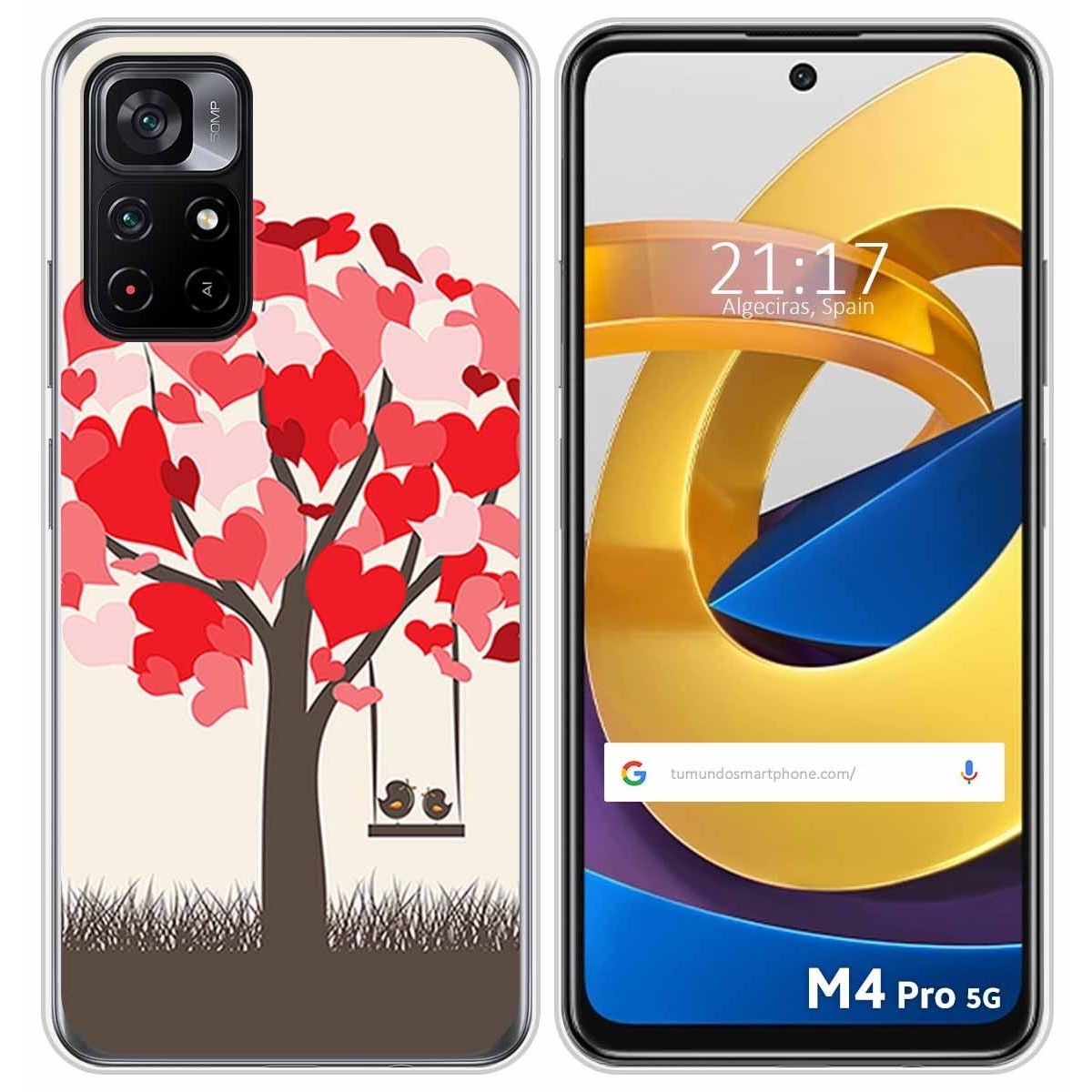 Funda Silicona para Xiaomi POCO M4 Pro 5G diseño Pajaritos Dibujos