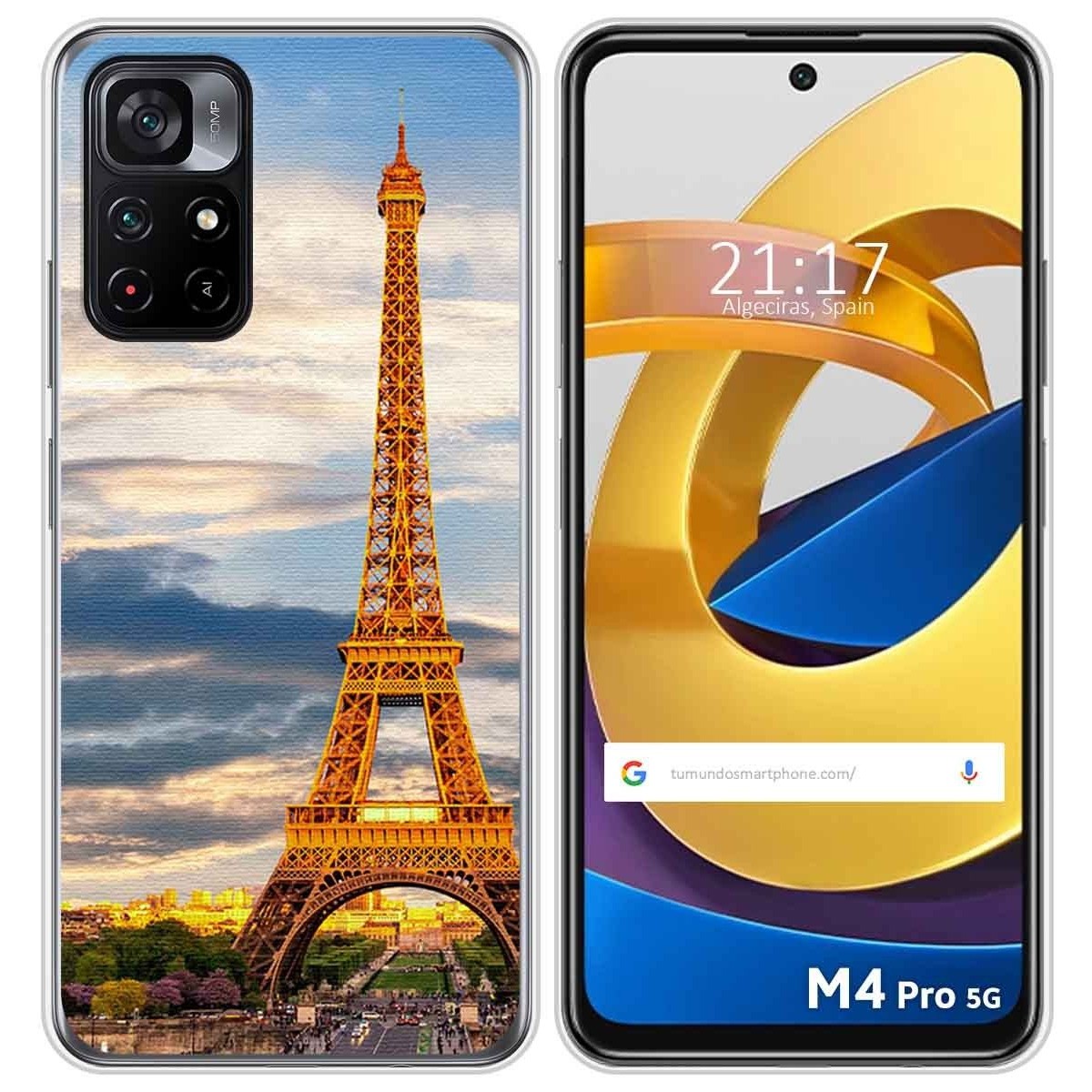 Funda Silicona para Xiaomi POCO M4 Pro 5G diseño Paris Dibujos