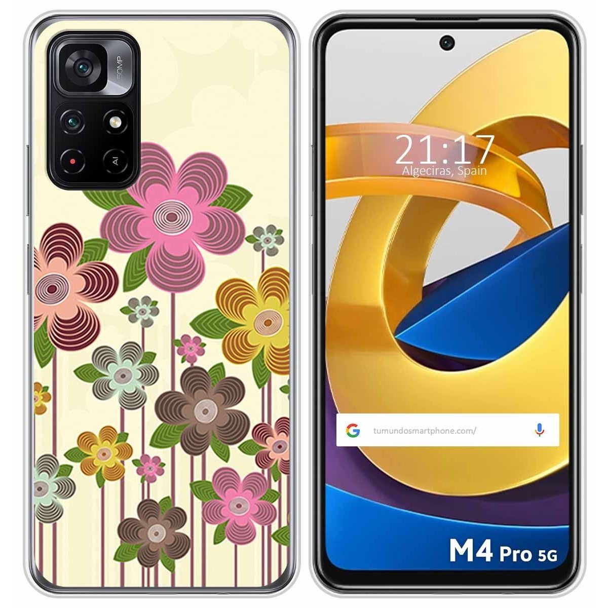 Funda Silicona para Xiaomi POCO M4 Pro 5G diseño Primavera En Flor Dibujos