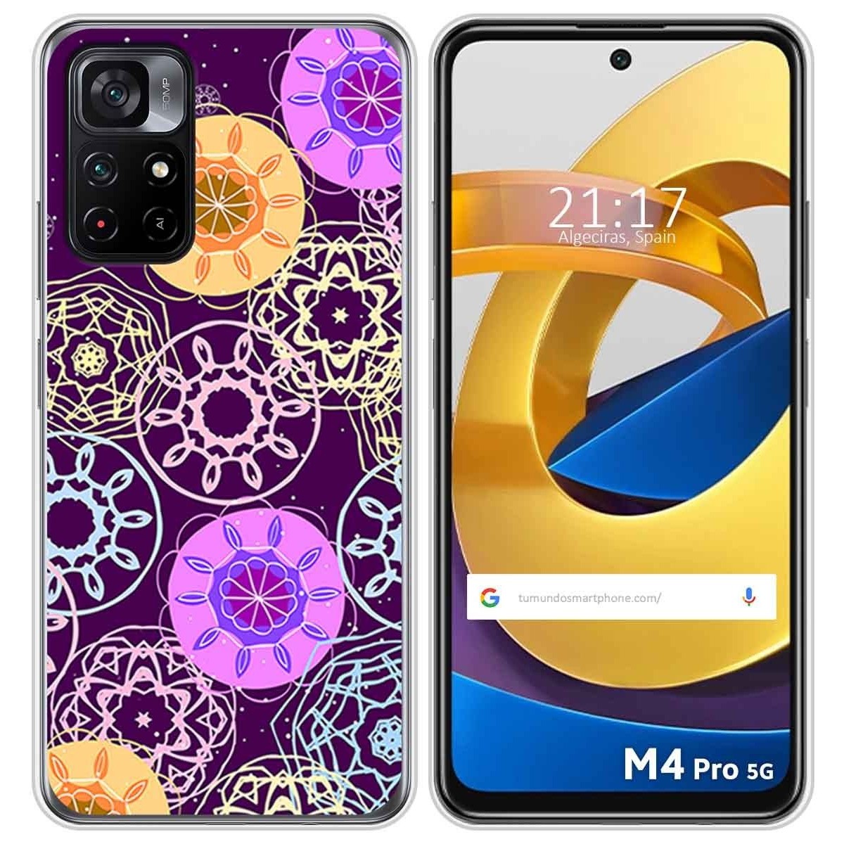 Funda Silicona para Xiaomi POCO M4 Pro 5G diseño Radial Dibujos