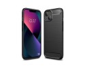 Funda Gel Tpu Tipo Carbon Negra compatible con Iphone 13 (6.1)