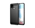 Funda Gel Tpu Tipo Carbon Negra para Realme C21Y / C25Y