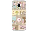 Funda Gel Tpu para Samsung Galaxy J3 (2017) Diseño Sellos Dibujos