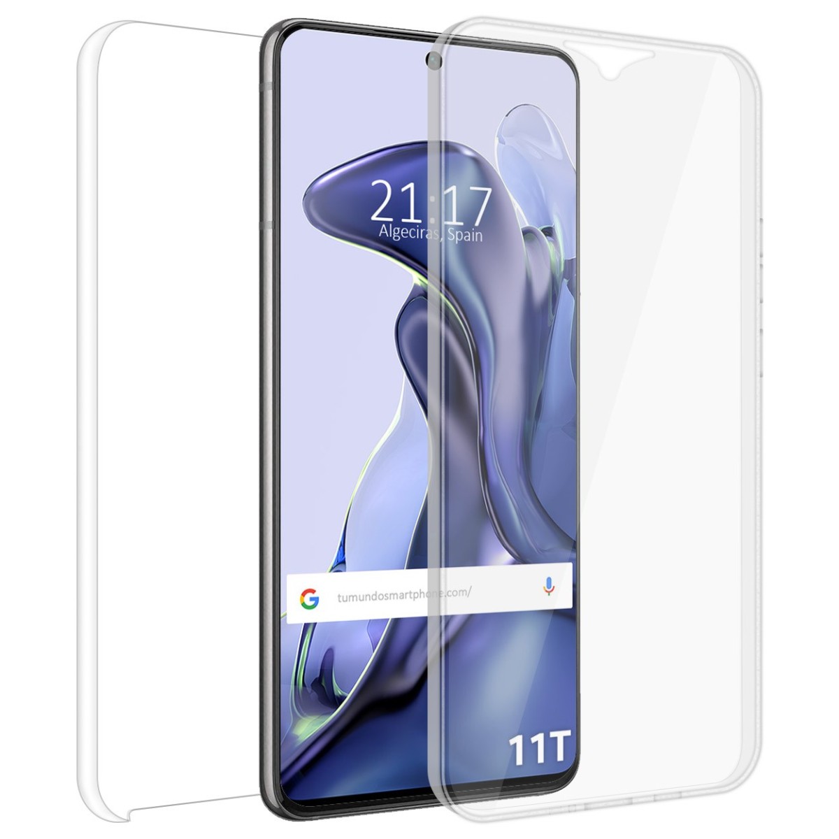 Funda Doble Transparente Pc + Tpu Full Body 360 para Xiaomi 11T 5G / 11T Pro 5G