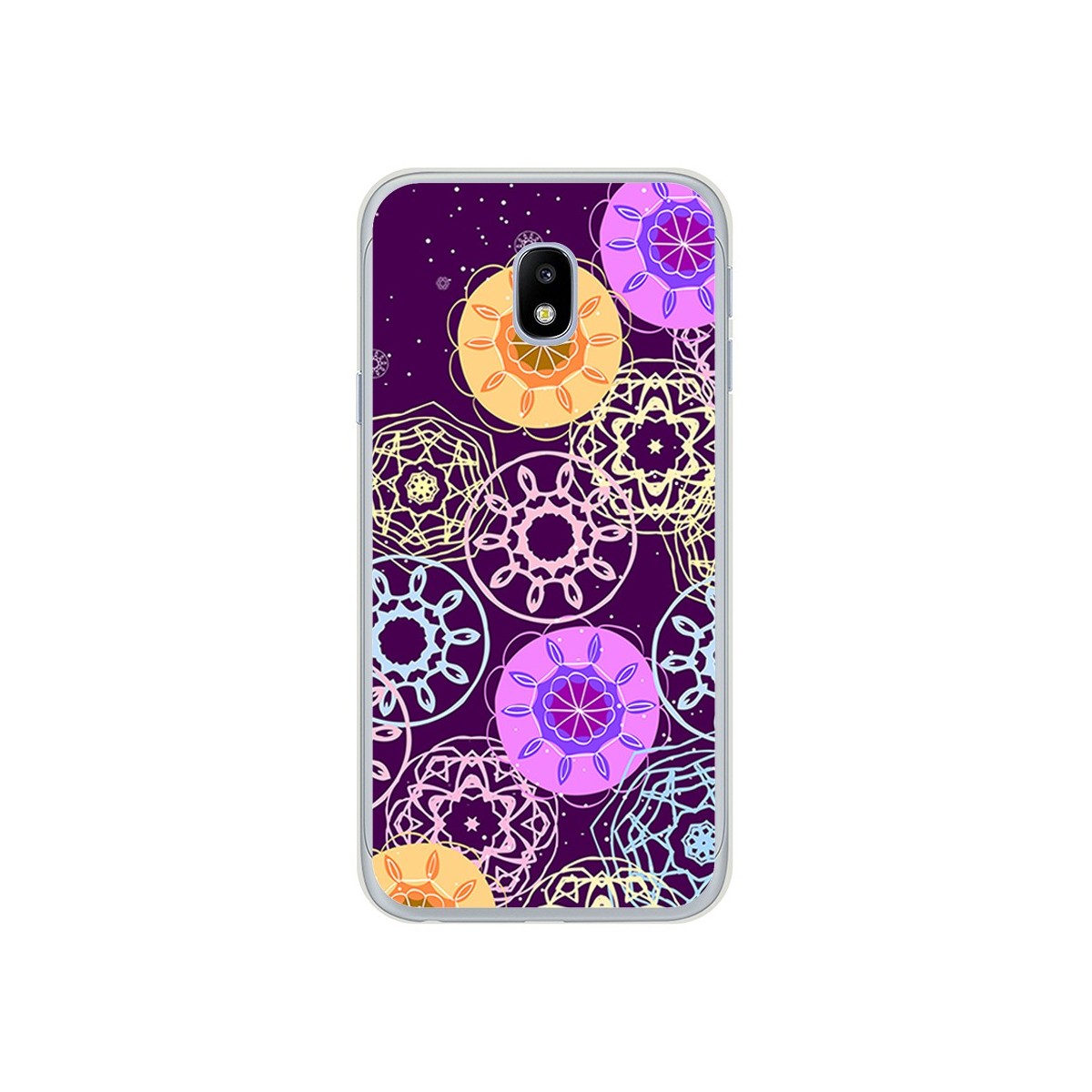 Funda Gel Tpu para Samsung Galaxy J3 (2017) Diseño Radial Dibujos