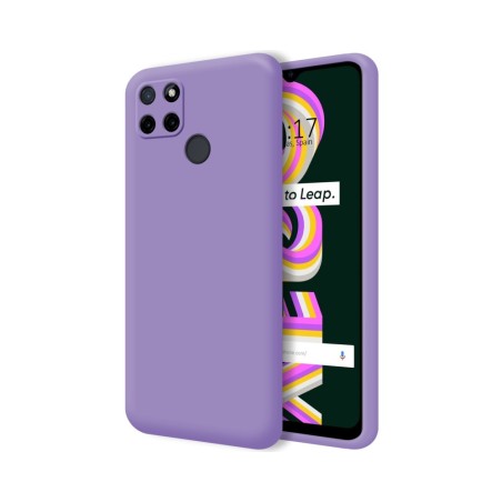 Funda Silicona Líquida Ultra Suave para Realme C21Y / C25Y color Morada
