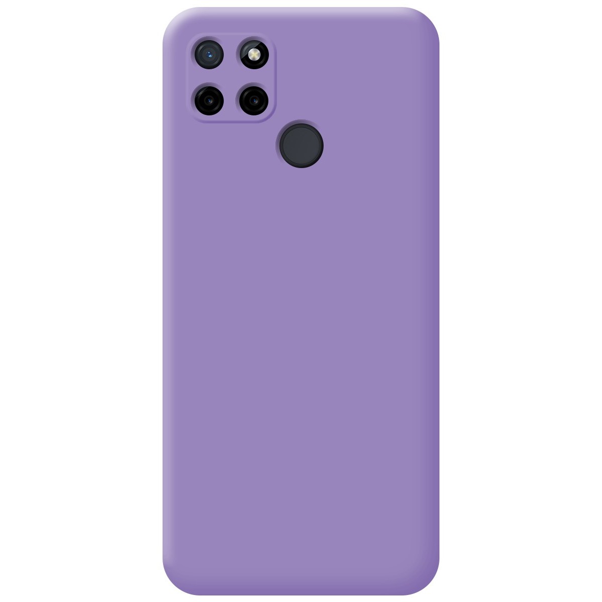 Funda Silicona Líquida Ultra Suave para Realme C21Y / C25Y color Morada