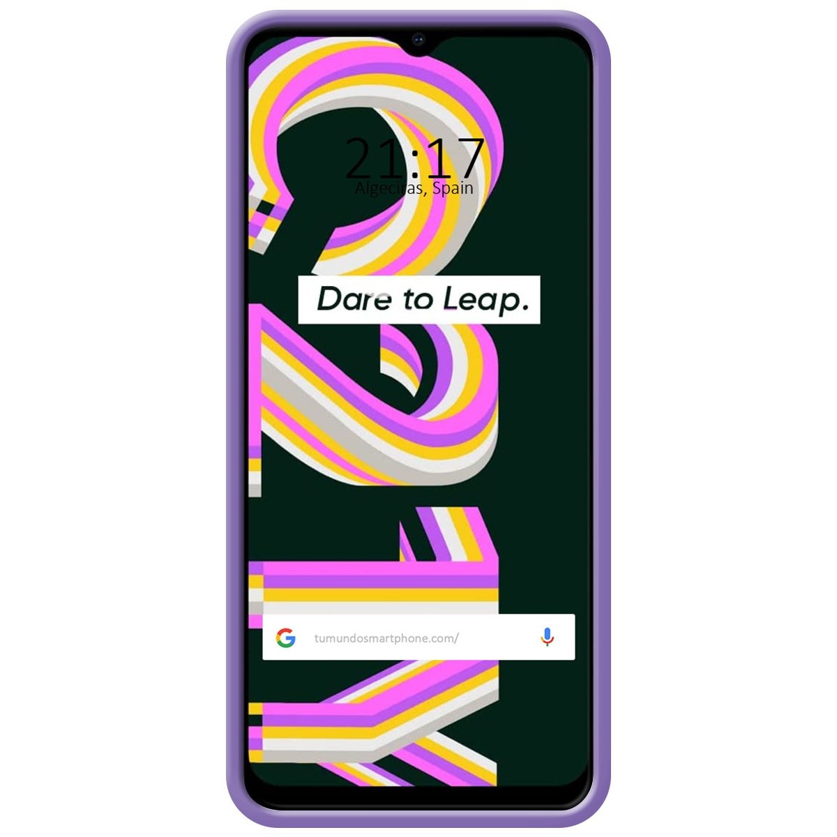 Funda Silicona Líquida Ultra Suave para Realme C21Y / C25Y color Morada