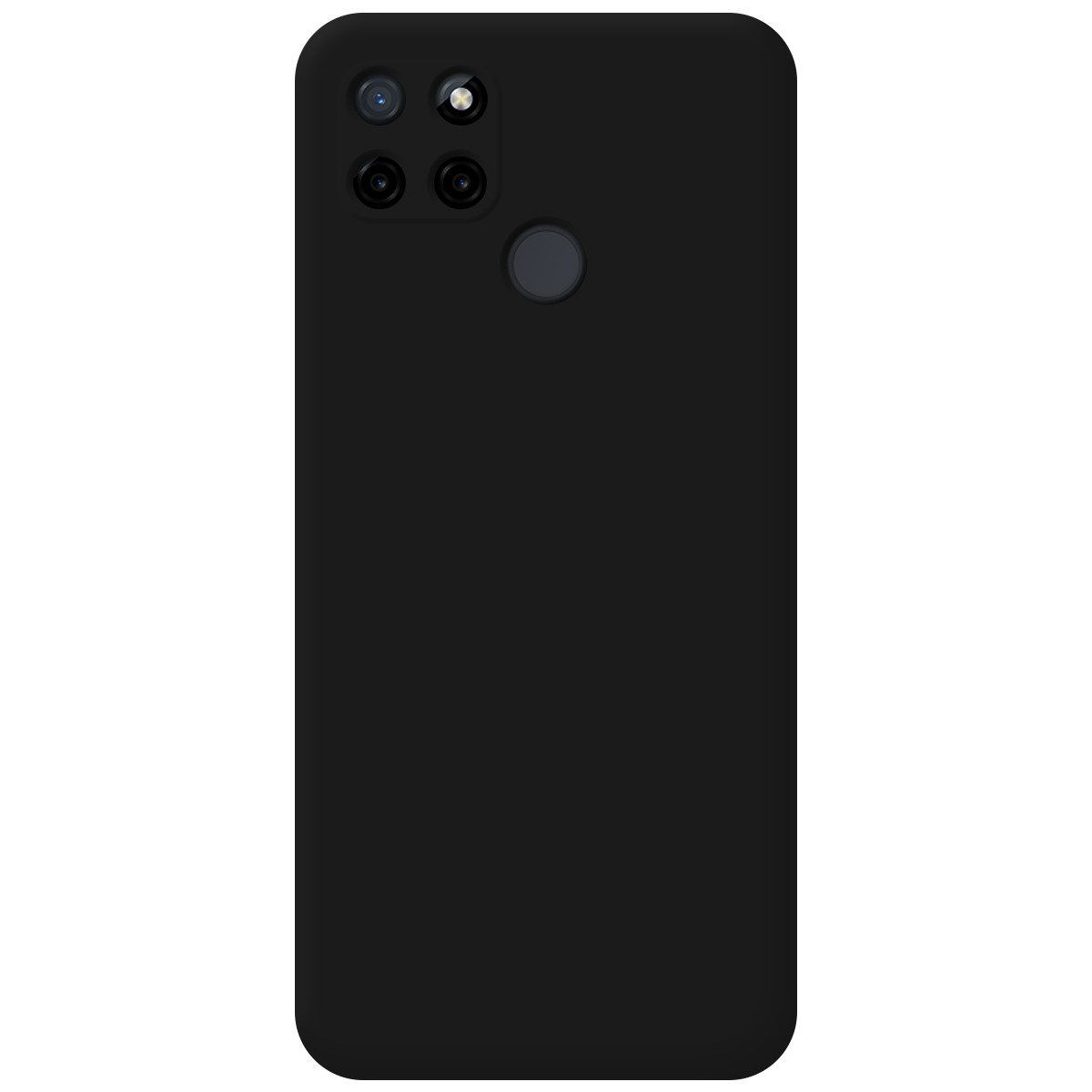 Funda Silicona Líquida Ultra Suave para Realme C21Y / C25Y color Negra