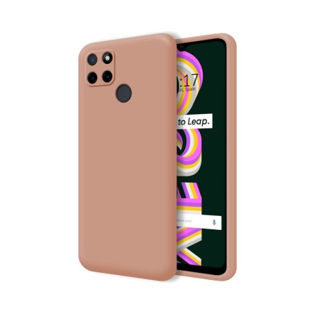 Funda Silicona Líquida Ultra Suave para Realme C21Y / C25Y color Rosa