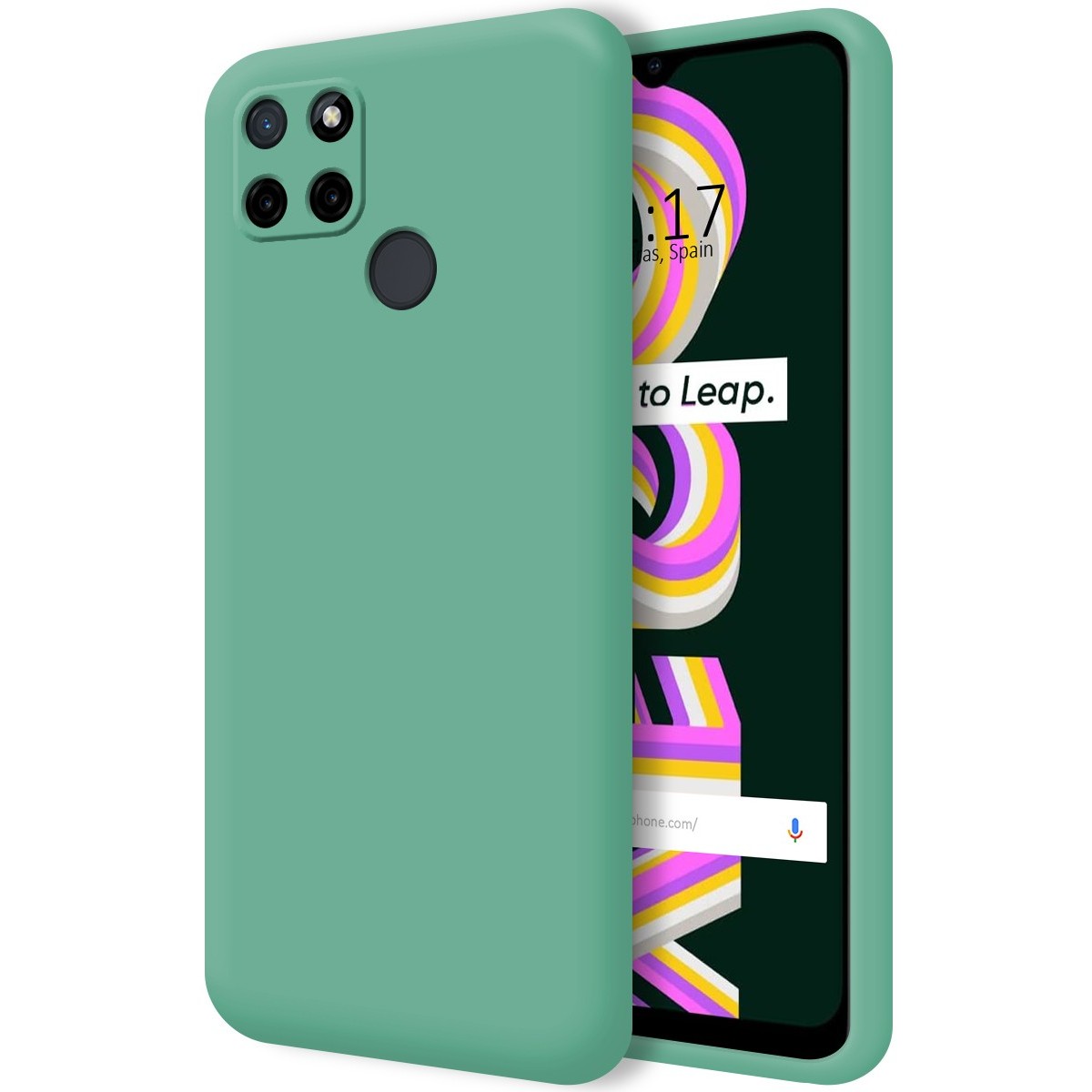 Funda Silicona Líquida Ultra Suave para Realme C21Y / C25Y color Verde