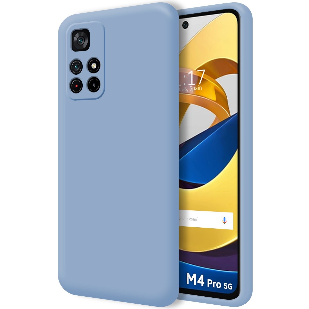 Cool Funda Silicona Azul para Xiaomi Poco M4 Pro 5G/ Redmi Note 11S 5G