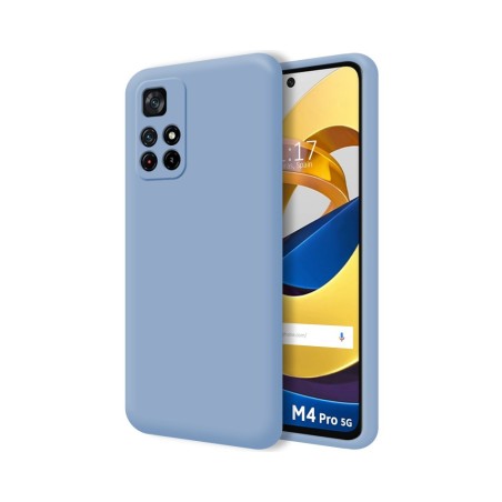 Funda Silicona Líquida Ultra Suave para Xiaomi POCO M4 Pro 5G color Azul