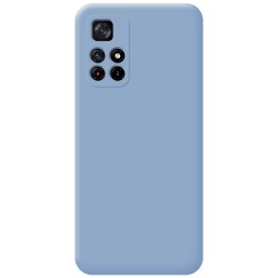 Funda Silicona Líquida Ultra Suave para Xiaomi POCO M4 Pro 5G color Azul 2