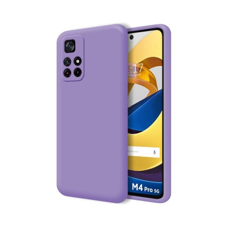 Funda Silicona Líquida Ultra Suave para Xiaomi POCO M4 Pro 5G color Morada