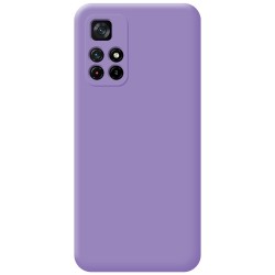 Funda Silicona Líquida Ultra Suave para Xiaomi POCO M4 Pro 5G color Morada 2