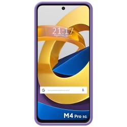 Funda Silicona Líquida Ultra Suave para Xiaomi POCO M4 Pro 5G color Morada