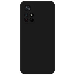 Funda Silicona Líquida Ultra Suave para Xiaomi POCO M4 Pro 5G color Negra 2