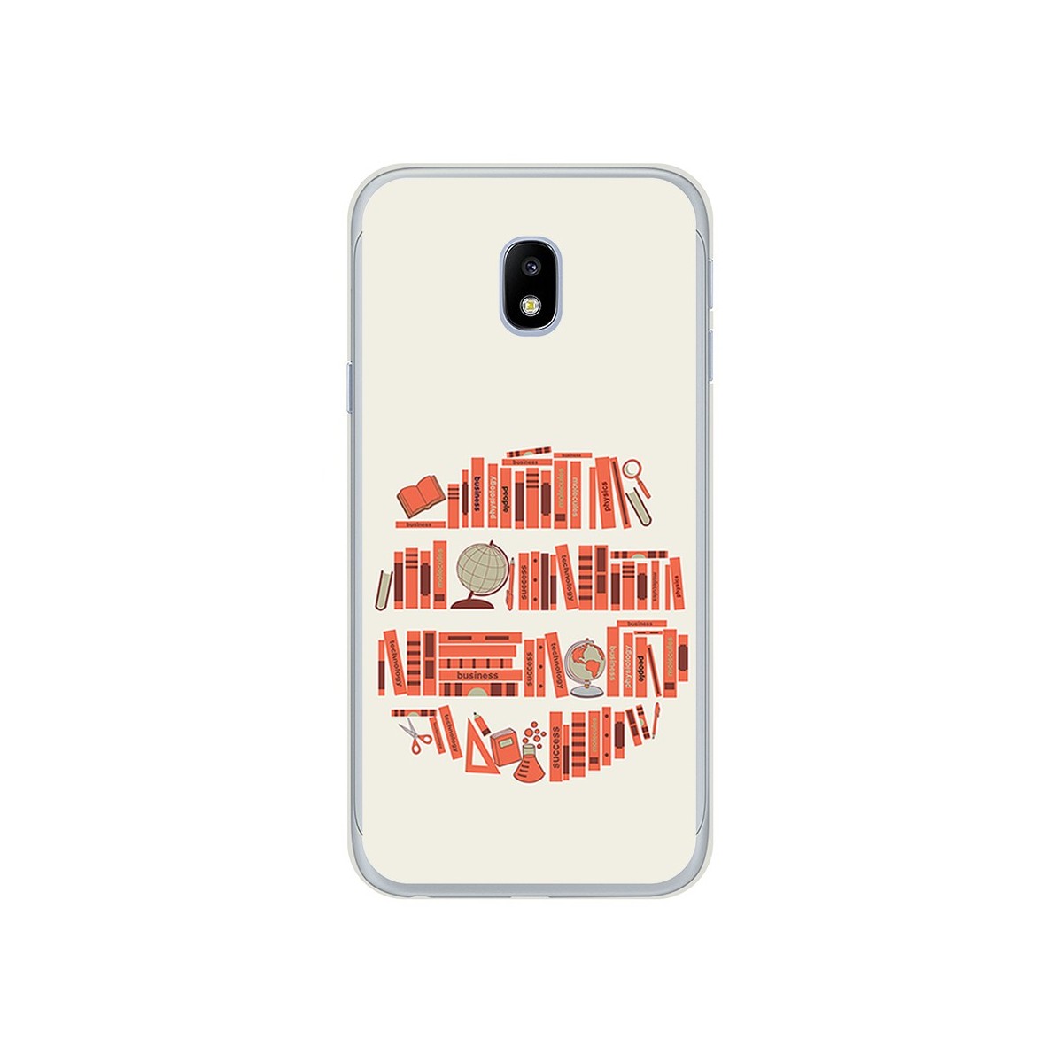 Funda Gel Tpu para Samsung Galaxy J3 (2017) Diseño Mundo Libro Dibujos