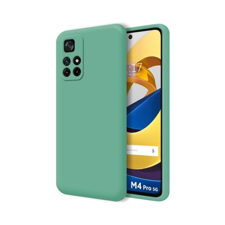 Funda Silicona Líquida Ultra Suave para Xiaomi POCO M4 Pro 5G color Verde