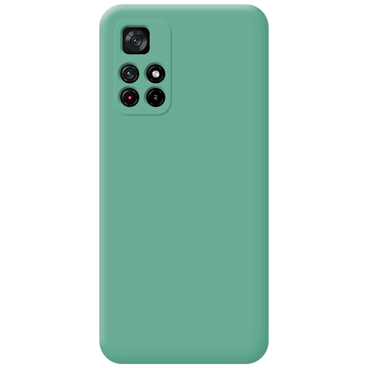 Funda Silicona Líquida Ultra Suave para Xiaomi POCO M4 Pro 5G color Verde