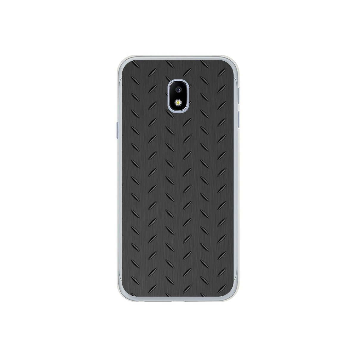 Funda Gel Tpu para Samsung Galaxy J3 (2017) Diseño Metal Dibujos