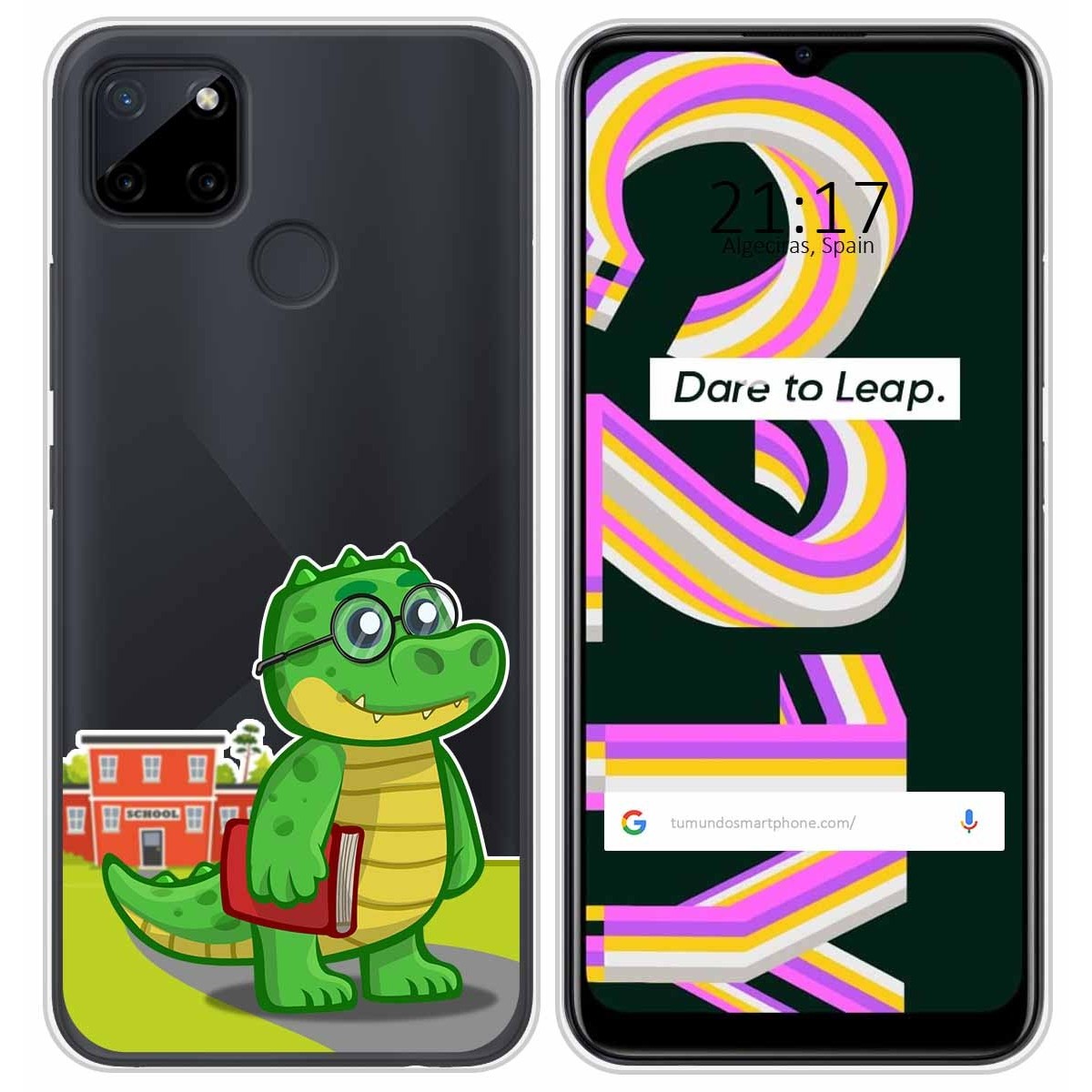 Funda Silicona Transparente para Realme C21Y / C25Y diseño Coco Dibujos