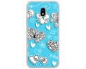 Funda Gel Tpu para Samsung Galaxy J3 (2017) Diseño Mariposas Dibujos