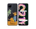 Funda Silicona Transparente para Realme C21Y / C25Y diseño Jirafa Dibujos