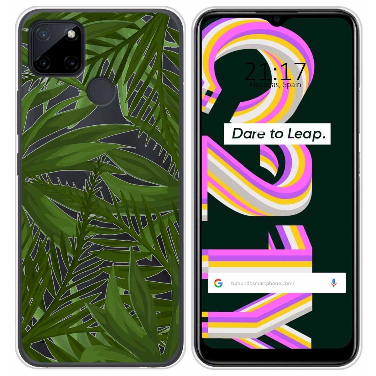 Funda Silicona Transparente para Realme C21Y / C25Y diseño Jungla Dibujos
