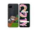 Funda Silicona Transparente para Realme C21Y / C25Y diseño Panda Dibujos