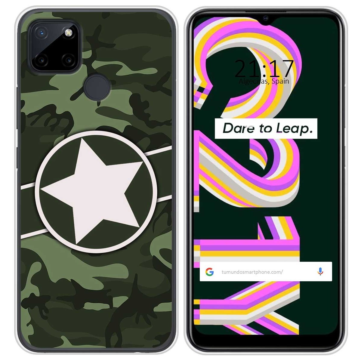 Funda Silicona para Realme C21Y / C25Y diseño Camuflaje 01 Dibujos