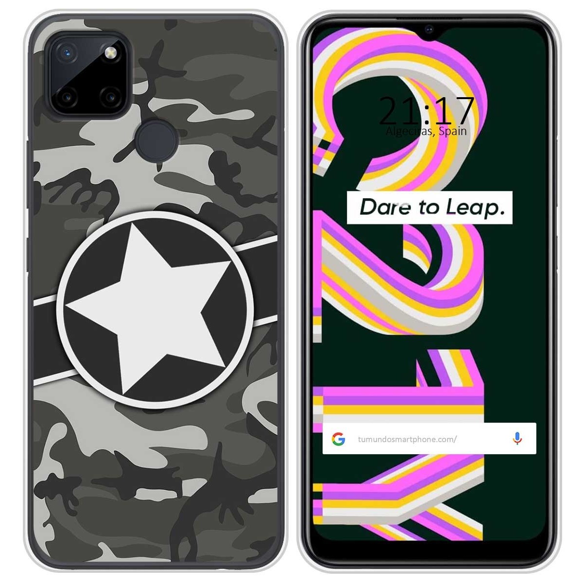 Funda Silicona para Realme C21Y / C25Y diseño Camuflaje 02 Dibujos