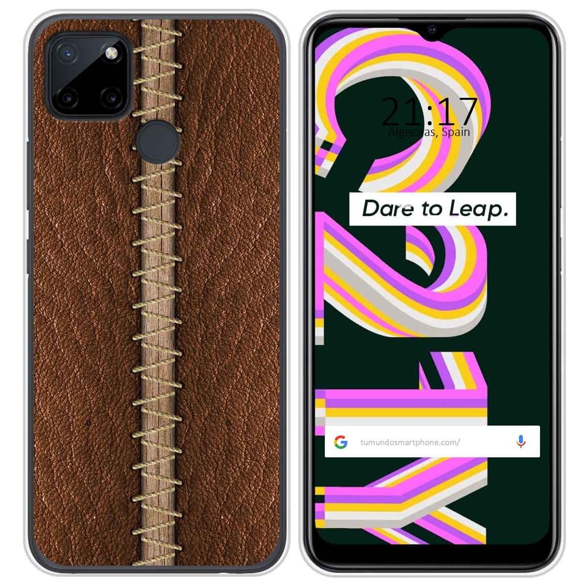 Funda Silicona para Realme C21Y / C25Y diseño Cuero 01 Dibujos
