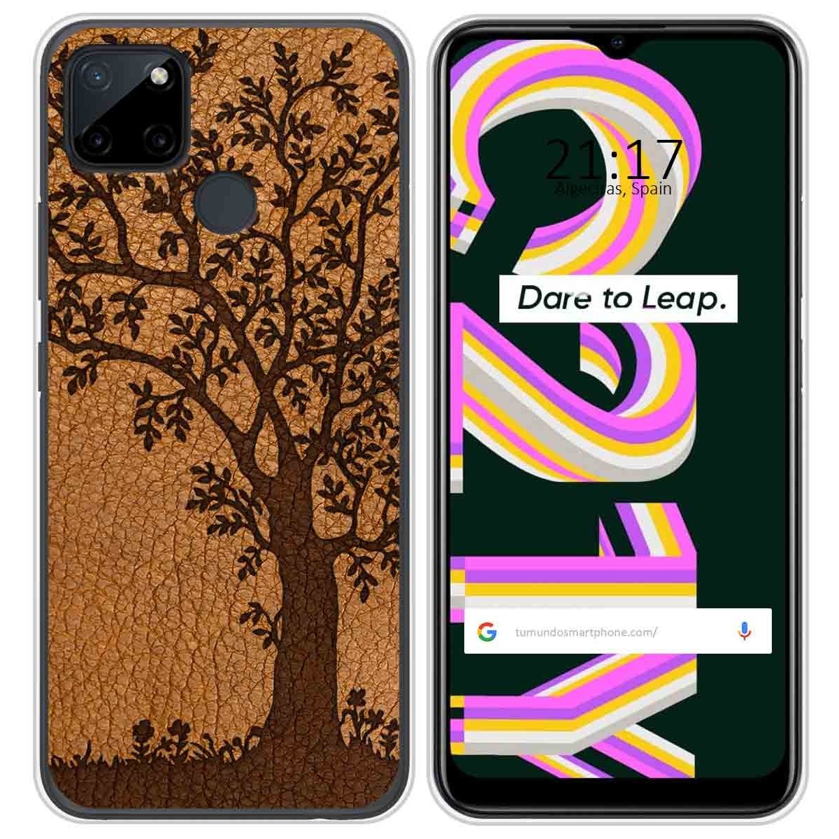 Funda Silicona para Realme C21Y / C25Y diseño Cuero 03 Dibujos
